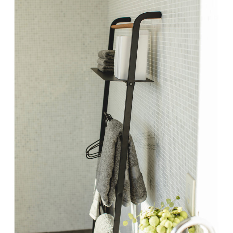 Yamazaki USA Yamazaki Home Leaning Ladder With Shelf Space Saving